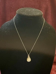 Collar Colgante Lágrima Plata de Ley 925 “Estoy Contigo Todavía En Cada Nuevo Amanecer” - Imagen 1 de 5