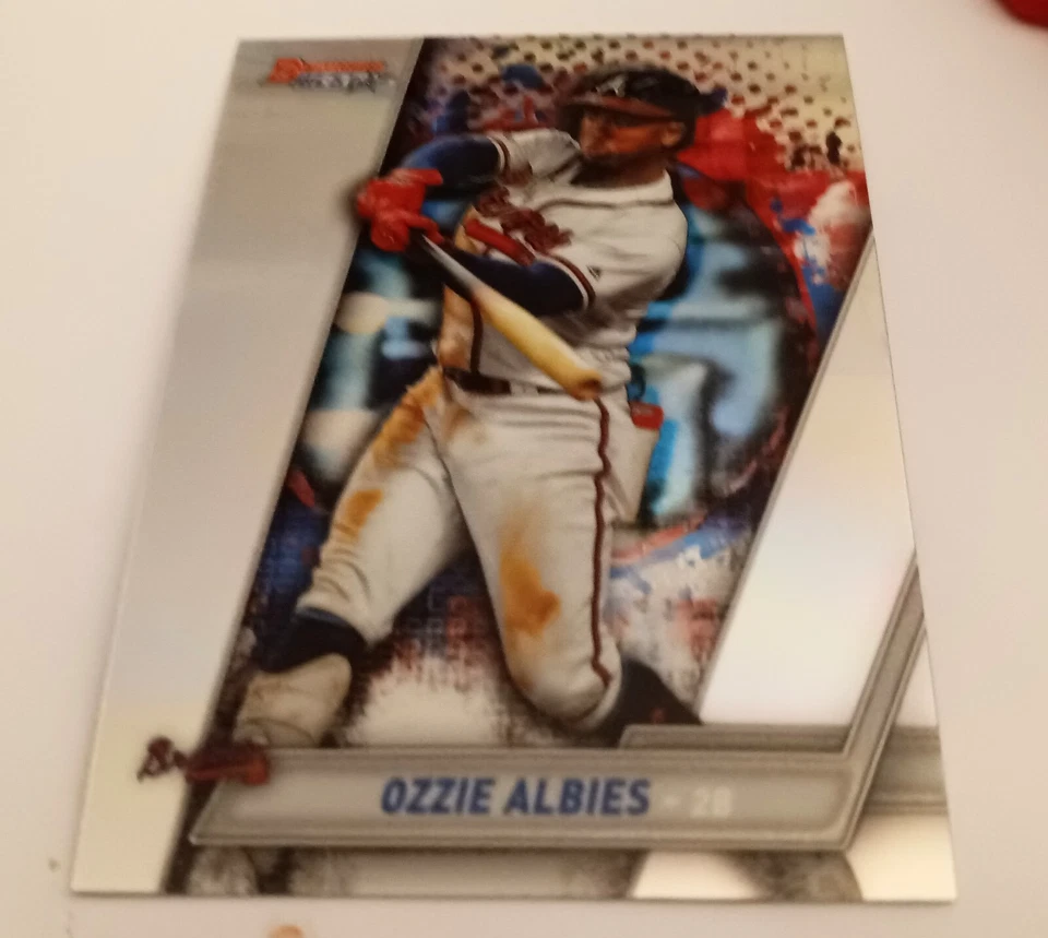 2019 Bowmans Best Ozzie Albies REFRACTOR MLB Card #54 Atlanta Braves MINT - Image 1 of 1