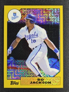 Bo Jackson 2017 Topps Chrome Continuity Silver Pack Gold Refractor /50
