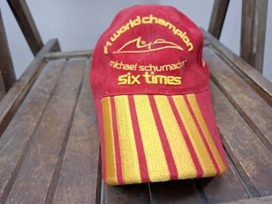 Michael Schumacher Six Times World Champion 2003 F1 Racing Cotton Cap Ferrari - Picture 1 of 8