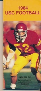 USC 1984 FOOTBALL LOMBARDI AWARD JACK DEL RIO MEDIA GUIDE (FAIR/GOOD COND) - Picture 1 of 2
