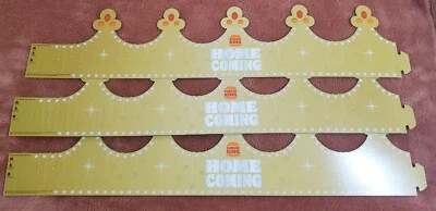Lot of (10) Burger King Homecoming Crowns Paper Home Coming Hats  Party Favor BK - Image 1 of 3