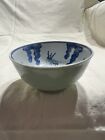 Chinese Antique Qing Light Green  Outside Blue and White Inside Procelain Bowl.