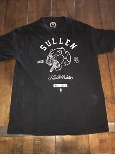 Sullen Art Collective Jaguar Needle Pushers T Shirt Adult Large Black Men - Picture 1 of 4