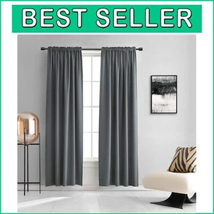Sliding Door Curtain Panels 52" x 108" - Elegant Blackout Window Treatment - Picture 1 of 9