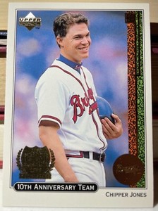 1998 #X4 UPPER DECK CHIPPER JONES DECADE DOMINATORS 10th ANN TM NM+ HOCKEY CARD