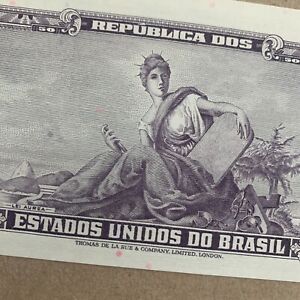 Brazil  5 Cent. / 50 Cruzeiros Banknote 1966 Brazilian Currency Paper Money