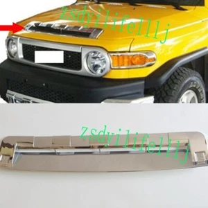 1x For Toyota FJ Cruiser 2007-17 Car Front Hood Grille Silvery ABS Cover Frame - Bild 1 von 1