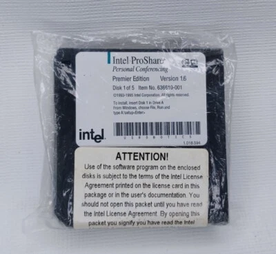 Intel ProShare Personal Conferencing Premier Edition Software 5 Disks New - Image 1 of 4