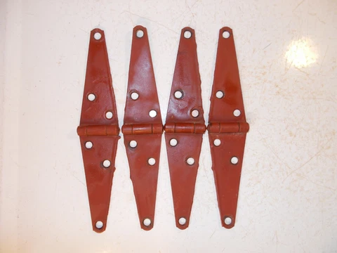 Set of 4 Small Rustic Barn Door Gate Hinges Cover