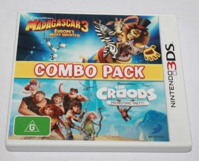 Nintendo 3DS Madagascar 3 & The Croods Combo Pack Game - Image 1 of 4