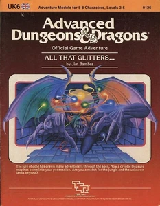 UK6 ALL THAT GLITTERS EXC! Vintage TSR Module D&D Dungeons Dragons Adventure - Picture 1 of 3
