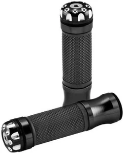 BikeMaster Grips with Revolver Bar End - 7/8in 135mm - Black 101861 - Picture 1 of 3