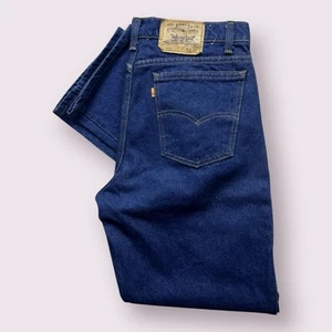 Vintage Deadstock Men’s Levi’s 506 Dark Wash Jeans 70s 34x34 USA Made Straight - Picture 1 of 12