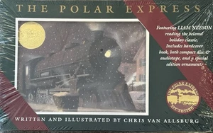 VTG The POLAR EXPRESS Deluxe Gift Pkg Hardcover Book, CD, Ornament Audiotape NOS - Imagen 1 de 4
