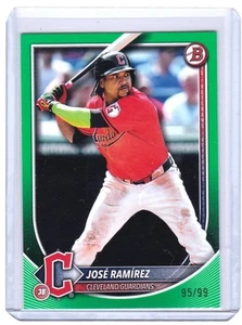 Jose Ramirez /99 Green Parallel 2025 Bowman #89 Cleveland Guardians - Bild 1 von 8