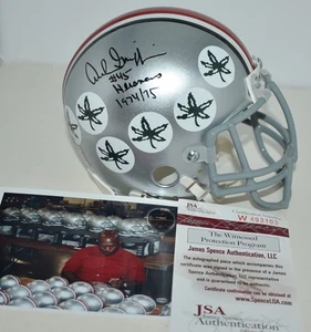 ARCHIE GRIFFIN AUTOGRAPHED CUSTOM TB MINI HELMET OHIO STATE HEISMAN 74 / 75 JSA - Picture 1 of 7
