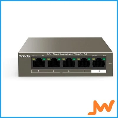 Tenda TEG1105P-4-63W 5-Port Gigabit Switch With 4-Port PoE+ - image 1 of 4