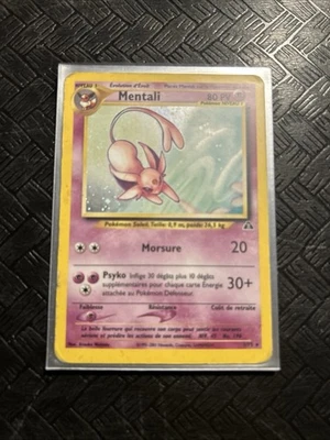 Pokemon Mentali 1/75 Holo Edition Wizard Fr Ex Rare Base Neo Discovery VGC FR - Image 1 of 3