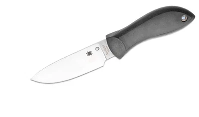 Spyderco Moran Fixed Blade Drop Point Knife, Black - FB02P - Image 1 of 3