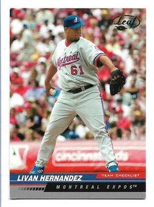 Livan Hernandez 2005 Leaf Team Checklist Green #288 - Montreal Expos - Picture 1 of 2