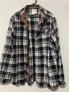 Kathmandu Mens Flannel  Shirt  Plaid Checked Button Up Grey Long Sleeve Size XL - Bild 1 von 6