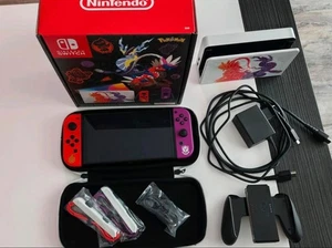 Nintendo Switch OLED-Modell Pokemon Karmesin & Purpur Edition  - Bild 1 von 11
