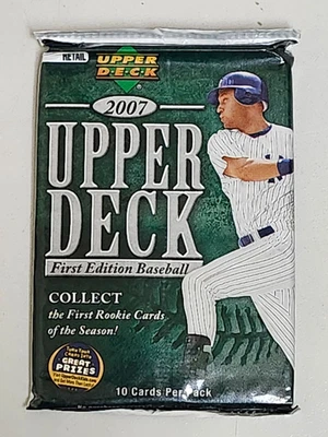 2007 Upper Deck First Edition Factory Sealed Baseball Pack TRADING CARDS - Image 1 of 2
