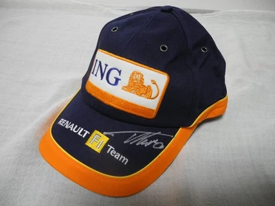Fernando Alonso 2009 ING Renault Team Cap Puma Autographed Signed Formula 1 - Image 1 of 4