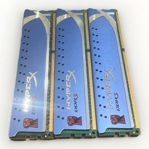 Kingston HyperX Genesis Blue KHX1600C9D3K3/6GX DDR3 SDRAM 3 × 2 GB sticks 1600MH - Picture 1 of 3