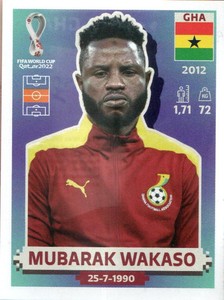 2022 Panini World Cup Soccer Stickers #GHA15 Mubarak Wakaso