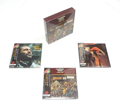 Marvin Gaye - Mini LP CD 3 Titles Set + I Want You Promo Box Paper Sleeve Japan - Image 1 of 4