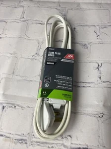 Projex FW-1130-6FT/09P 1625W 13A White Indoor Slim Plug Extension Cord 6 L ft. - Picture 1 of 3