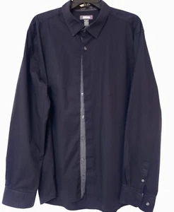 KENNETH COLE REACTION-MENS Black BUTTON-DOWN LONG SLEEVE SIZE XX-LARGE - Picture 1 of 12