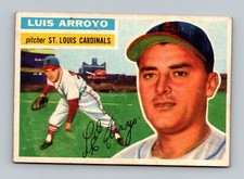 1956 Topps #64 Luis Arroyo VGEX-EX St. Louis Cardinals Baseball Card