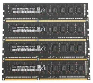 SK Hynix 16 GB Kit (4 x 4GB) 1Rx8 PC3-14900E DDR3 1866MHz RAM Memory ECC Mac Pro - Photo 1/7