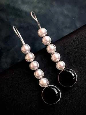 Sterling Monalisa Stone Earring - Image 1 of 3