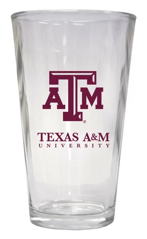 Texas A&M Aggies Pint Glass Set-NCAA 16oz Beer Glass 3 Pack Cover