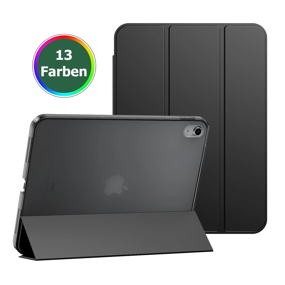 IPad Air 11 Zoll Hülle – Stoßfest, Mit Drehbarem Ständer, Transparent, Kompatibel Mit M3/M2/5./4. Generation