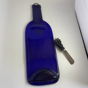 Glass Bottle Platter with Grape Handle Cheese Knife/Spreader by Wild Eye Design - Picture 1 of 16