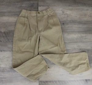 VINTAGE McKids Boys Youth Size 7 Pleated Straight Leg Slacks Pants Khaki - Picture 1 of 9