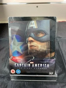 MARVEL'S CAPTAIN AMERICA THE FIRST AVENGER LENTICULAR  BLU-RAY STEELBOOK，NEW - Picture 1 of 3