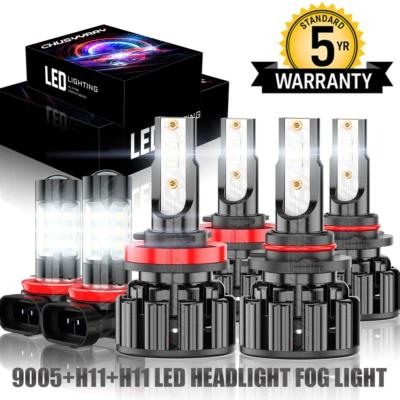 Combo faros LED haz alto/bajo + bombillas antiniebla para Chevrolet Equinox 2010-2017 Foto 1 de 4