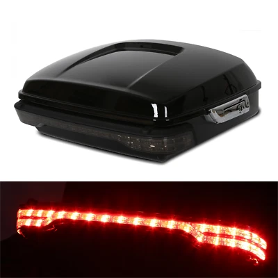 Chopped Pack Luggage Trunk w/LED Light For Harley Davidson Touring 2014-2025 - Image 1 of 4