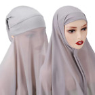 Instant Hijab Chiffon Scarf With Inner Cap
