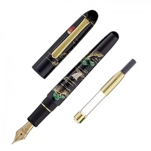 Platinum Urushi Maki-e SANSUI Fountain Pen Resin and Urushi Lacquer B
