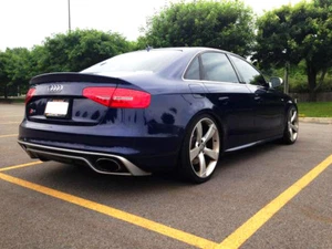 AUDI A4 B8 S-LINE RS4 LOOK REAR BUMPER SPOILER / DIFFUSER / SPLITTER / 2012-2015 - Picture 1 of 7