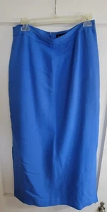 Harold's Blue Linen Maxi Skirt Fully Lined Women's Size 12 - Picture 1 of 2