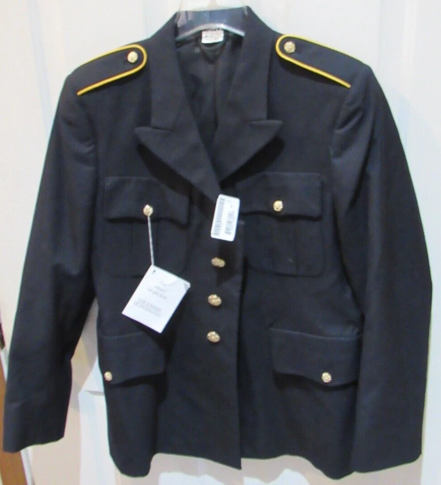 US Army men's NWT Dress Blue Uniform Jacket Coat size 40 RC Derossi & Son new - Image 1 of 4