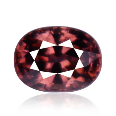 Zircon 1.25ct rare aaa intense deep pink color 100% natural earth mined Cambodia - Image 1 of 3